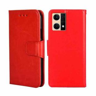 For OPPO Reno7 4G / F21 Pro 4G Crystal Texture Leather Phone Case(Red)