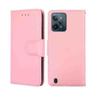For OPPO Realme C31 Crystal Texture Leather Phone Case(Pink)