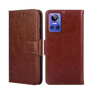 For OPPO Realme GT Neo3 Crystal Texture Leather Phone Case(Brown)