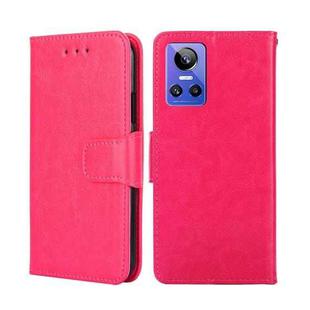 For OPPO Realme GT Neo3 Crystal Texture Leather Phone Case(Rose Red)