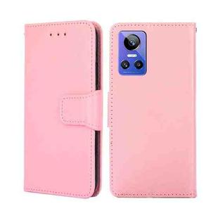 For OPPO Realme GT Neo3 Crystal Texture Leather Phone Case(Pink)