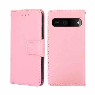 For Google Pixel 7 5G Crystal Texture Leather Phone Case(Pink)