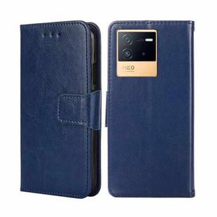 For vivo iQOO Neo6 5G Crystal Texture Leather Phone Case(Royal Blue)
