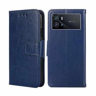 For vivo iQOO 9 5G Crystal Texture Leather Phone Case(Royal Blue)