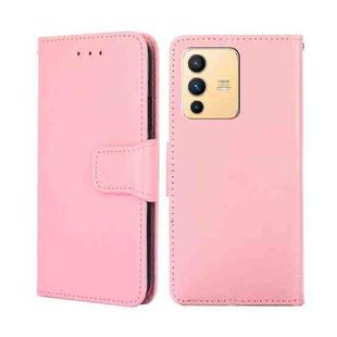 For vivo S12 5G / V23 Crystal Texture Leather Phone Case(Pink)