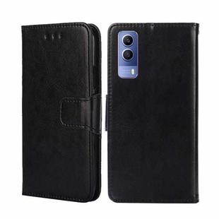 For vivo Y53S 5G / iQOO Z5X / T1X Crystal Texture Leather Phone Case(Black)