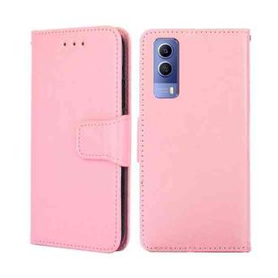 For vivo Y53S 5G / iQOO Z5X / T1X Crystal Texture Leather Phone Case(Pink)
