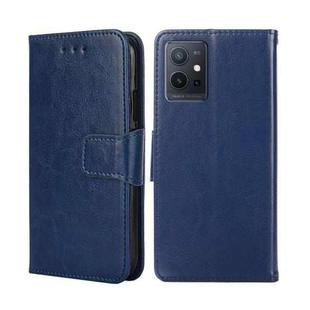 For vivo Y55 5G/Y75 5G Global/Y55 5G Global/Y33S 5G CN/T1 5G Glabal Crystal Texture Leather Phone Case(Royal Blue)