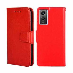 For vivo Y55S 5G Crystal Texture Leather Phone Case(Red)