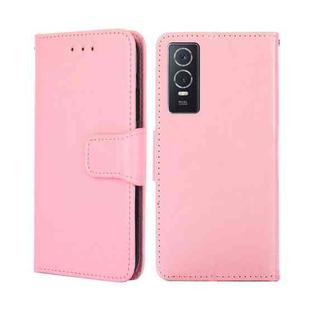 For vivo Y76S CN Version / Y74S Crystal Texture Leather Phone Case(Pink)