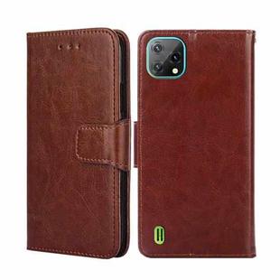 For Blackview A55 Crystal Texture Leather Phone Case(Brown)