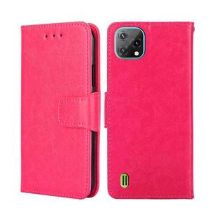 For Blackview A55 Crystal Texture Leather Phone Case(Rose Red)