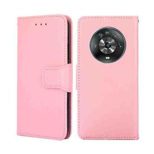 For Honor Magic4 Crystal Texture Leather Phone Case(Pink)