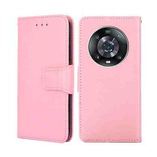 For Honor Magic4 Pro Crystal Texture Leather Phone Case(Pink)