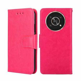 For Honor X30 5G Crystal Texture Leather Phone Case(Rose Red)