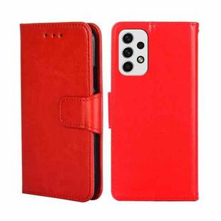 For Samsung Galaxy A23 5G Crystal Texture Leather Phone Case(Red)