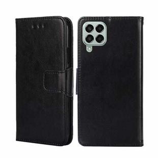 For Samsung Galaxy M33 5G Crystal Texture Leather Phone Case(Black)