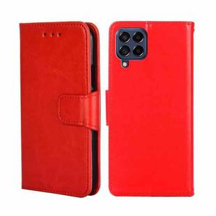 For Samsung Galaxy M53 5G Crystal Texture Leather Phone Case(Red)