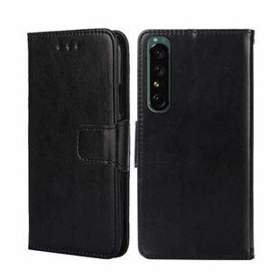 For Sony Xperia 1 IV Crystal Texture Leather Phone Case(Black)