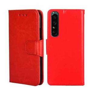 For Sony Xperia 1 IV Crystal Texture Leather Phone Case(Red)