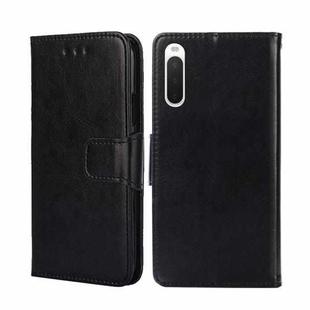For Sony Xperia 10 IV Crystal Texture Leather Phone Case(Black)