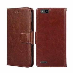 For ZTE Tempo X Crystal Texture Leather Phone Case(Brown)