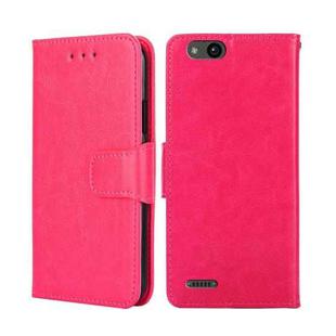 For ZTE Tempo X Crystal Texture Leather Phone Case(Rose Red)
