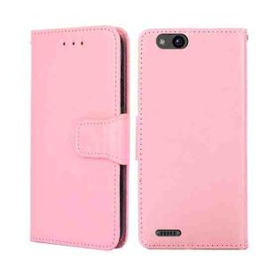 For ZTE Tempo X Crystal Texture Leather Phone Case(Pink)