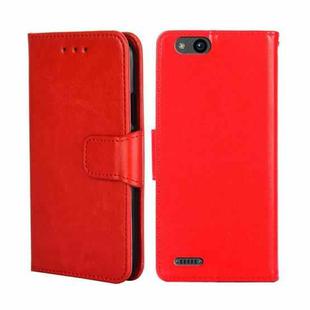 For ZTE Tempo X Crystal Texture Leather Phone Case(Red)