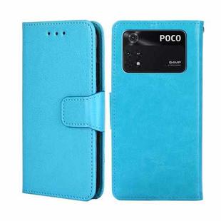 For Xiaomi Poco M4 Pro Crystal Texture Leather Phone Case(Sky Blue)