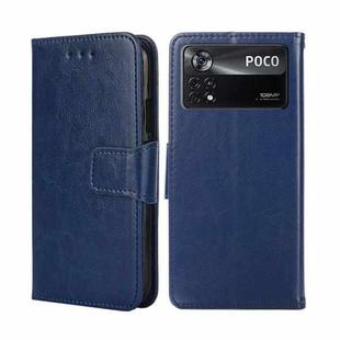 For Xiaomi Poco X4 Pro 5G Crystal Texture Leather Phone Case(Royal Blue)