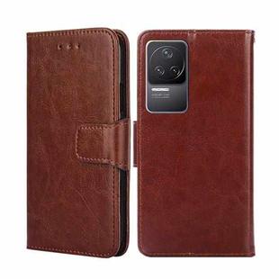 For Xiaomi Redmi K50 / K50 Pro Crystal Texture Leather Phone Case(Brown)