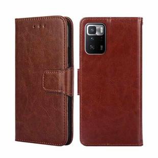 For Xiaomi Redmi Note 10 Pro 5G CN Version Crystal Texture Leather Phone Case(Brown)