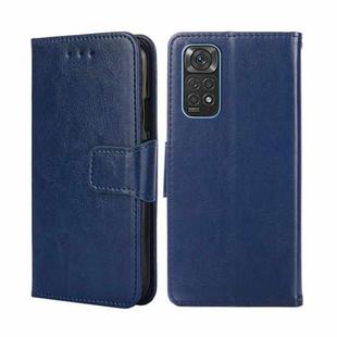 For Xiaomi Redmi Note 11 4G Global/11S Crystal Texture Leather Phone Case(Royal Blue)