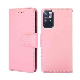 For Xiaomi Redmi Note 11 5G/Poco M4 Pro 5G Crystal Texture Leather Phone Case(Pink)