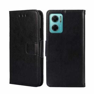 For Xiaomi Redmi Note 11E 5G CN/Redmi 10 5G Crystal Texture Leather Phone Case(Black)