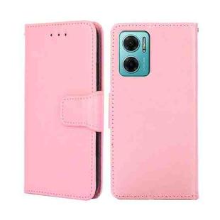 For Xiaomi Redmi Note 11E 5G CN/Redmi 10 5G Crystal Texture Leather Phone Case(Pink)