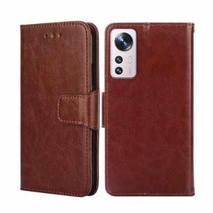 For Xiaomi 12 Pro Crystal Texture Leather Phone Case(Brown)