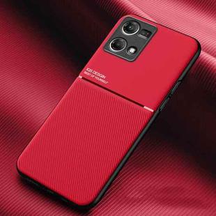 For OPPO Reno7 Classic Tilt Magnetic Phone Case(Red)