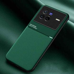 For vivo X80 Classic Tilt Magnetic Phone Case(Green)