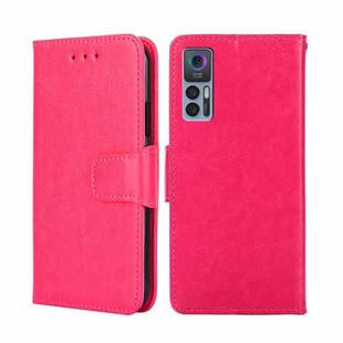 For TCL 30 5G / 30+ 5G Crystal Texture Leather Phone Case(Rose Red)