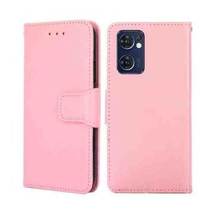 For TCL 30V 5G T781S Crystal Texture Leather Phone Case(Pink)