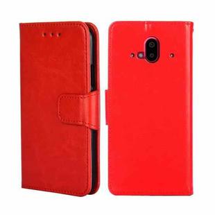 For Fujitsu Arrows F-52B Crystal Texture Leather Phone Case(Red)