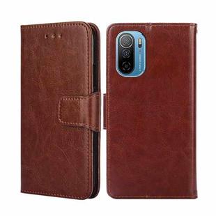 For Ulefone Note 13P Crystal Texture Leather Phone Case(Brown)