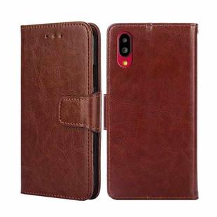 For Sharp Simple Sumaho 6-A201SH Crystal Texture Leather Phone Case(Brown)