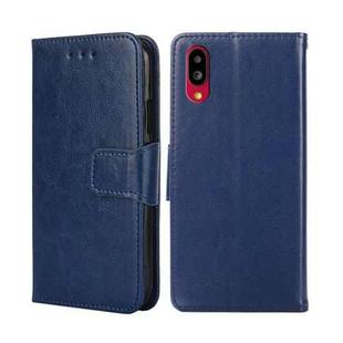 For Sharp Simple Sumaho 6-A201SH Crystal Texture Leather Phone Case(Royal Blue)