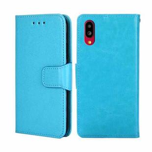 For Sharp Simple Sumaho 6-A201SH Crystal Texture Leather Phone Case(Sky Blue)
