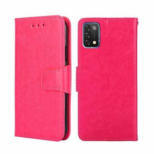 For UMIDIGI A11 Crystal Texture Leather Phone Case(Rose Red)