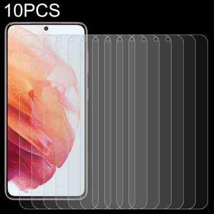 10 PCS 0.18mm 9H 2.5D Tempered Glass Fingerprint Unlock Film For Samsung Galaxy S21 5G