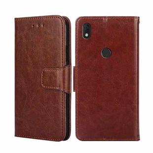 For Alcatel Axel / Lumos Crystal Texture Leather Phone Case(Brown)